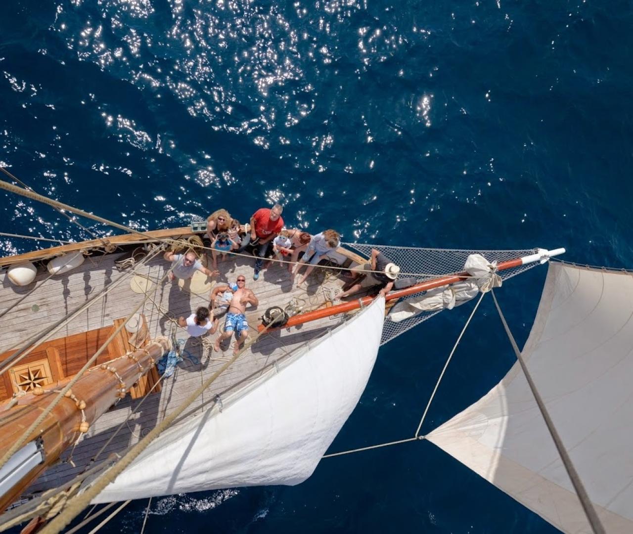 Notre voilier traditionnel: Le Brigantin