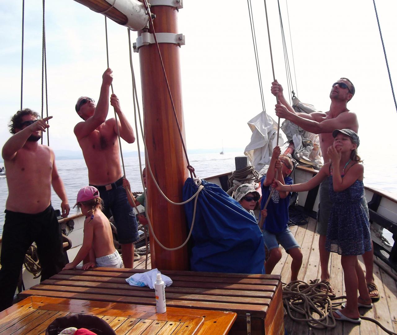 Notre voilier traditionnel: Le Brigantin